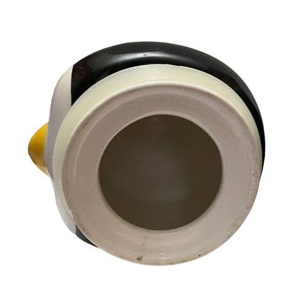 Vintage St. Jude Collectible Porcelain Mini Cookie Jar Christmas Holiday Penguin - Picture 11 of 12